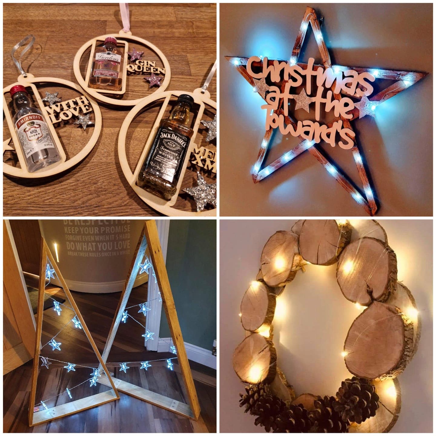 Handcrafted Wooden Christmas Décor