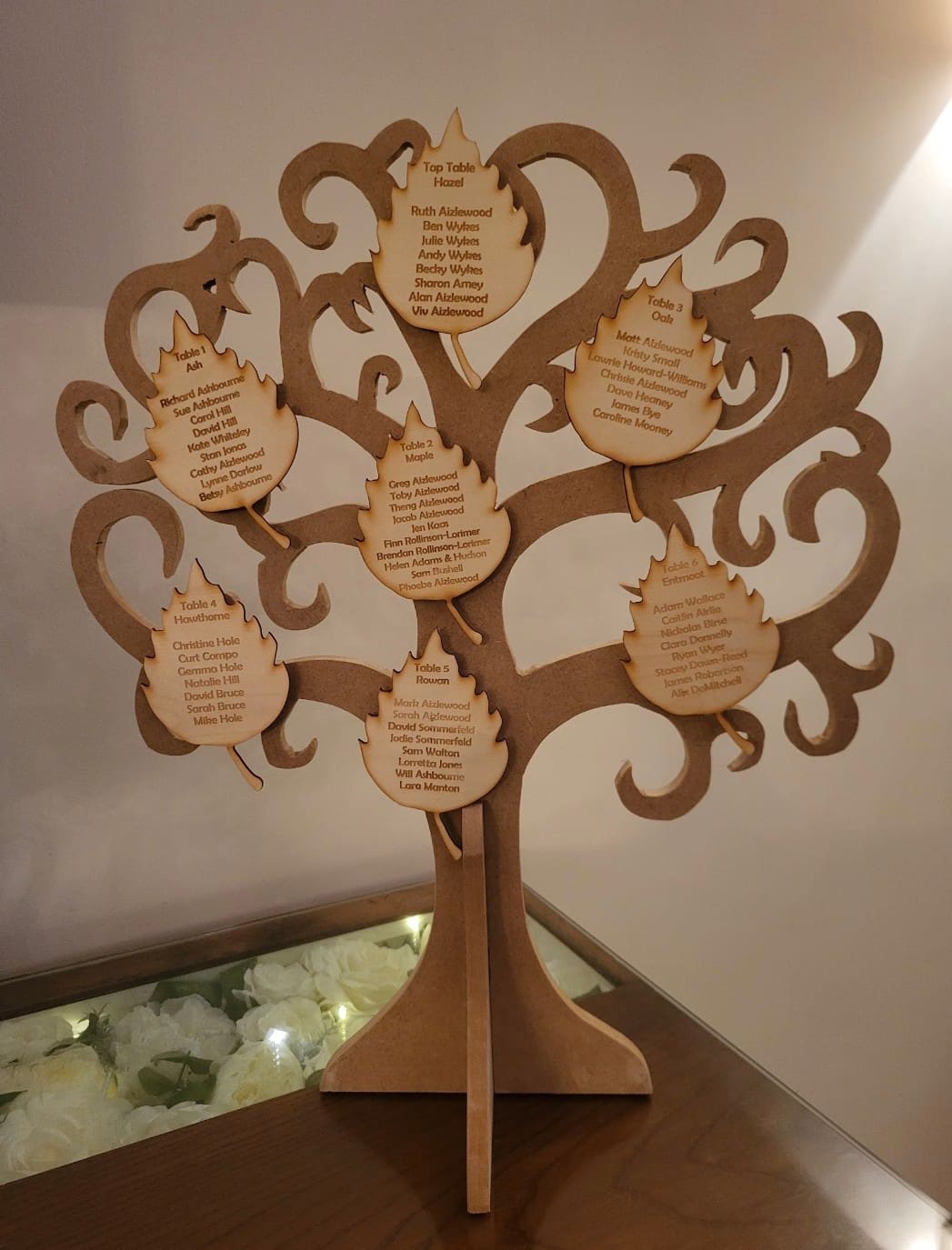 Table place tree