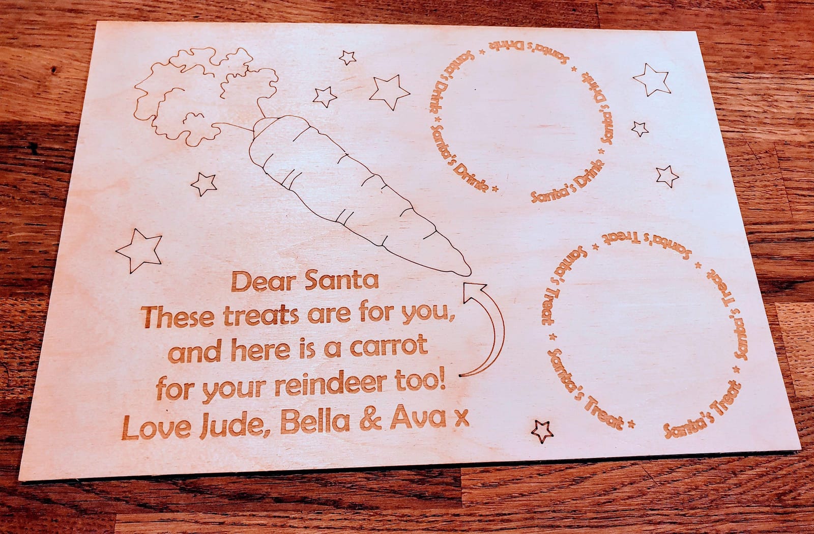 Personalised Christmas Eve Board